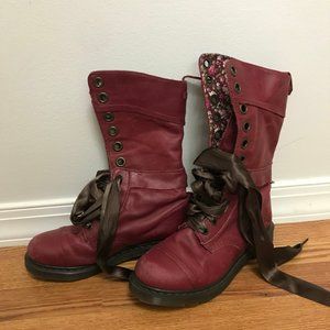 Doc Marten's Red Mid-Calf Red Boots